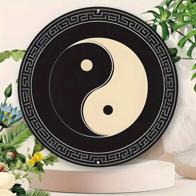 Металлическое настенное искусство Инь-Ян для дома, гостиной, пространства для медитации