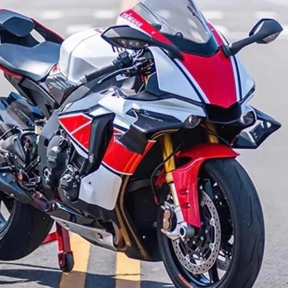 YZF-R1 2015+ For YAMAHA R1 R1M 2015-2024 Motorcycle Winglets Aerodynamics Side Fixed Wings Panels Fairing Kit ABS Plastic YZFR1