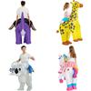 Koala Unicorn Giraffe Pig Tropical Fish Cosplay Inflatable Suit Halloween Easter