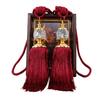 1 шт. Подвесной кулон с кисточками Декоративные аксессуары для штор Ключевые кисточки для подвязки штор Поделки своими руками Бахрома с кисточками