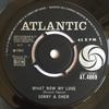 7-дюймовая пластинка SONNY & CHER - What Now My Love AT4069 Atlantic 1965 UK Рок Б/У
