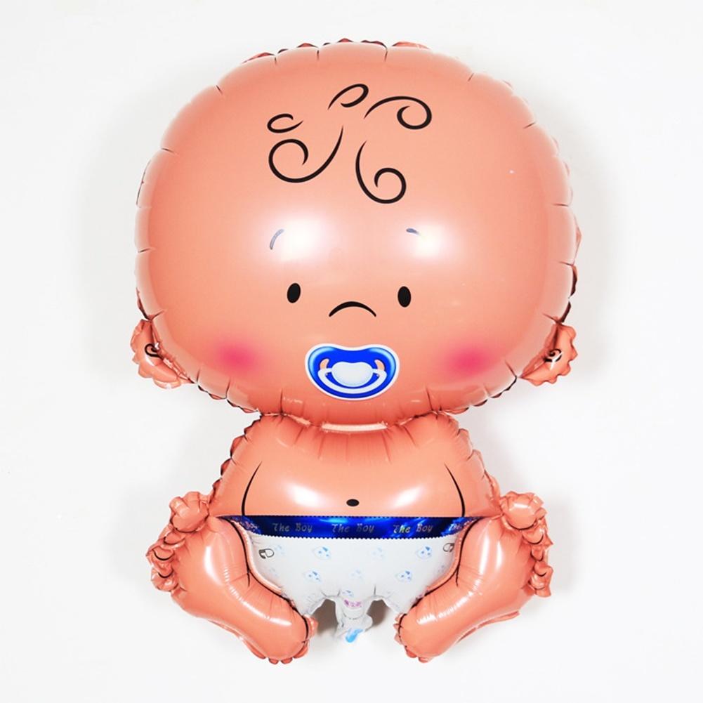 Дети Розовый Синий Новый День Рождения Воздушные шары Детские украшения Вечеринка Baby Shower милый Фольга мультфильм Мальчик Соска Девочка Аксессуары