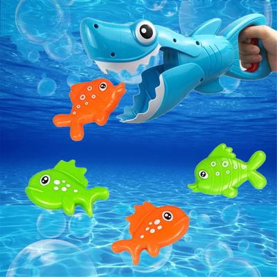   Игрушка для ванны с морским организмом для мальчиков и девочек с зубами и 4 игрушечными рыбками