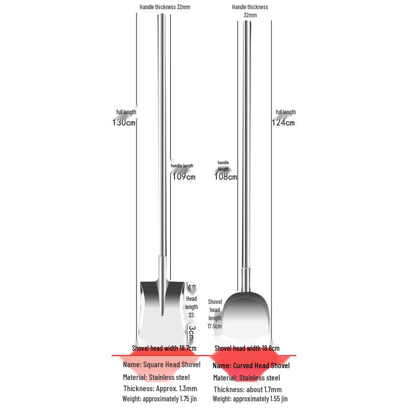 SMVP Extra Long Stainless Steel Wok Spatula