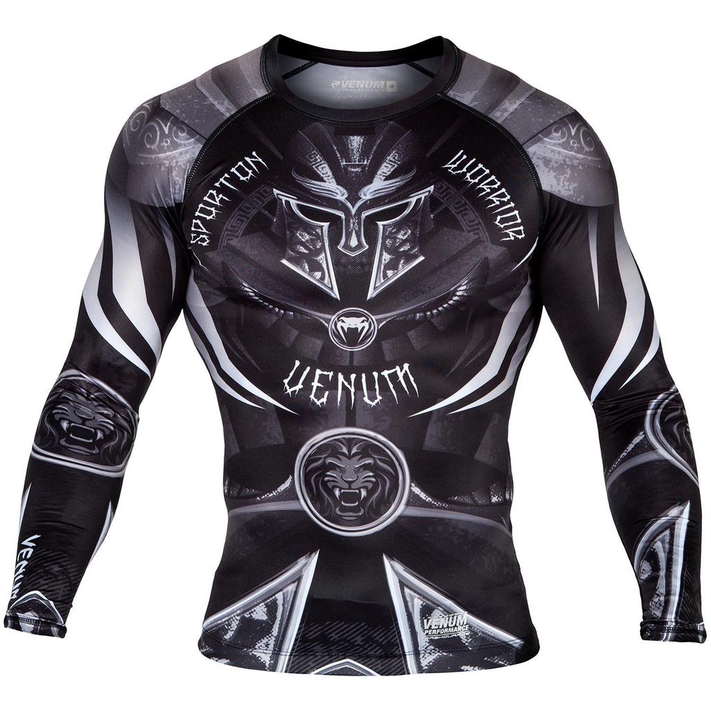 Venum Men's Gladiator 3.0 Long Sleeve Rashguard Black L