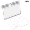10Pcs Plastic Sign Label Holder Wire Shelf Retail Price Tag Label Holder Stand