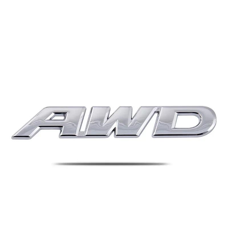 3D Metal AWD Logo Universal Car Emblem Fender Badge Trunk Decal Sticker For VW Toyota Honda CRV XRV MAZDA 4WD SUV 4x4 Off Road gr2