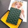 Dogtooth Print Goya Passport Holder & Coin Purse - Stylish & Versatile Wallet