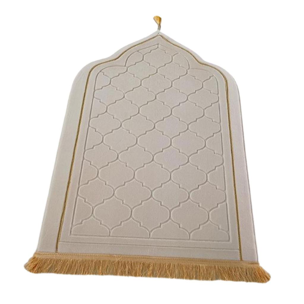 Молитвенный коврик для Рамадана, подарки, портативный, для мужчин, женщин, детей, толстые свадебные принадлежности с кисточками, дорожный молитвенный коврик, исламский молитвенный коврик