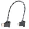 Прямоугольный кабель для передачи данных с разъемом Type-C на разъем для iOS для пульта дистанционного управления DJI Mavic Air 2Mini 2