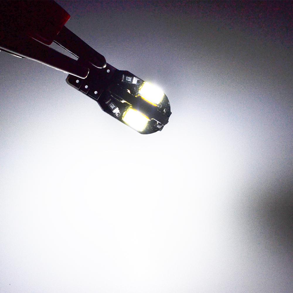 2 шт. салонная лампа Canbus без ошибок T10 5730 8SMD боковая клиновая лампа автомобиля белая лампа для стайлинга автомобилей