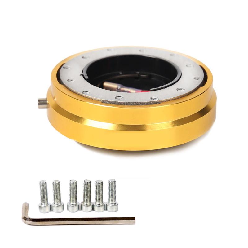 Thin Version 6 Hole Steering Wheel Quick Release Hub Adapter Snap Off Boss kit