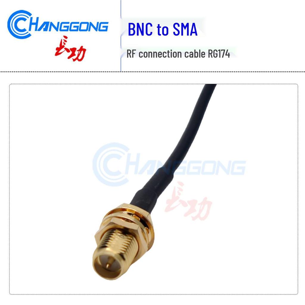 BNC Female to SMA-KY RP Female Adapter Cable - RG174 Extension