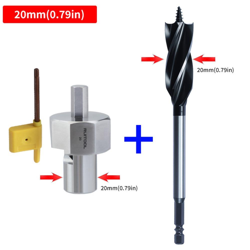 Инструмент для деревообработки 3/4 дюйма 20 мм Инструмент для быстрой пробивки Отверстие для верстачного упора Фаскосниматель Развертка Верстак