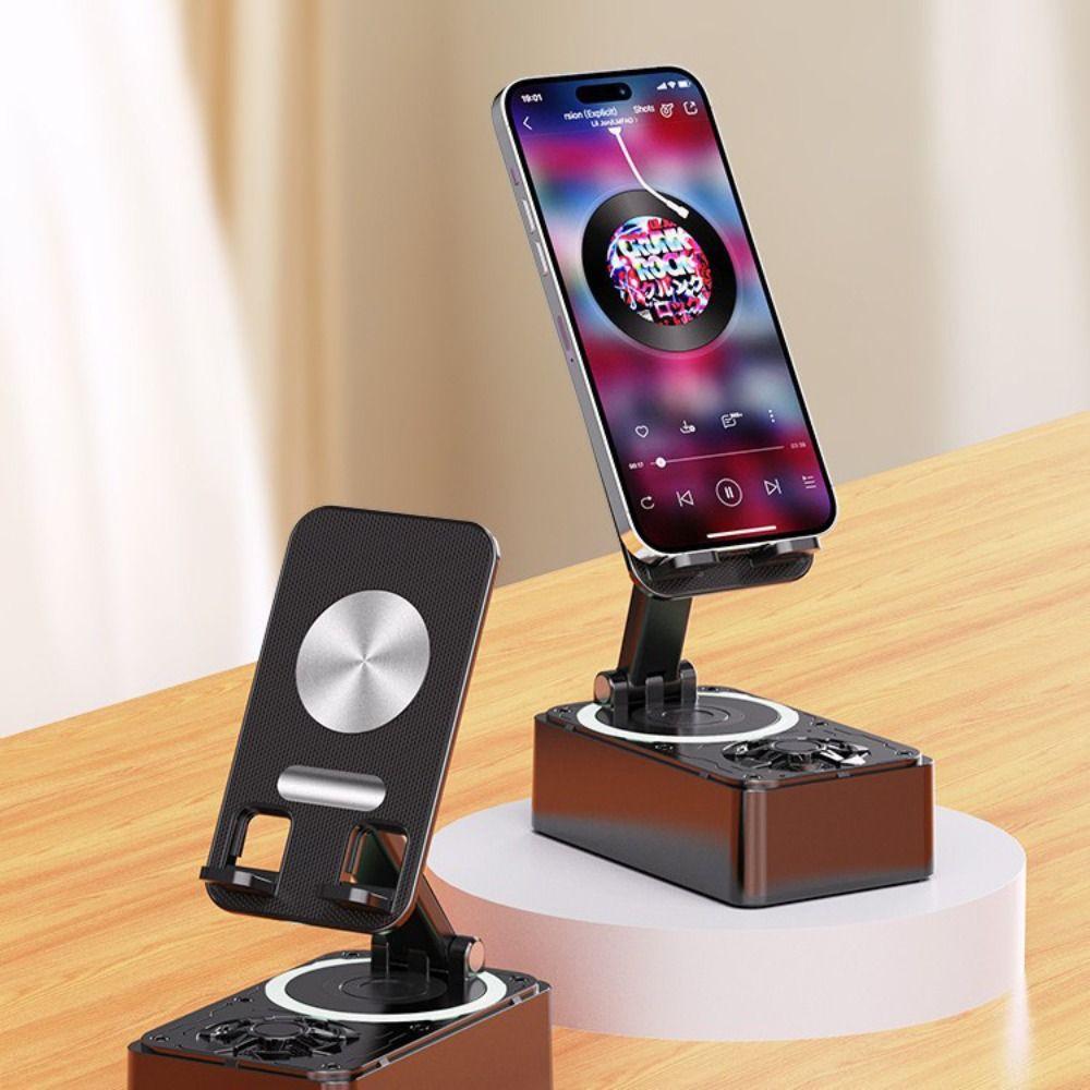 Rotating 3 in 1 Phone Holder Foldable Wireless Speaker Phone Stand Mobile Phone Accessories