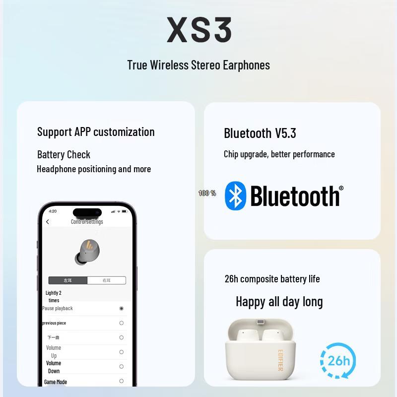 EDIFIER XS3 True Wireless Earbuds