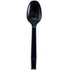 Nagao Disposable Individually Spoons, 16cm, Black, Wrapped, 100-Pack (200818)
