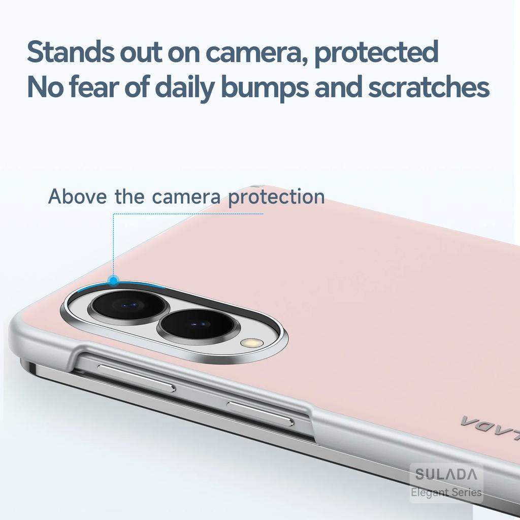 Чехол-книжка с центральным шарниром для Samsung Z Fold 8, 8 Ultra, 7, 6, 5 SULADA Элегантный из жидкой кожи, легко чистится и со встроенным магнитом
