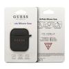 Guess Guaccsilglbk Airpods 1/2 Coverczarny/Black Silicone Glitter