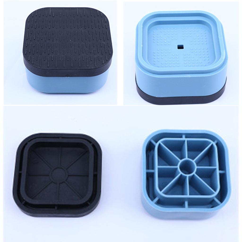 Набор из 4 подставок для стиральной машины, регулируемые по высоте, штабелируемые, мебельные подъемники для стола, дивана, стула, для использования в общежитии