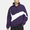 Nike Весенняя мужская куртка с тканым воротником на молнии Big Swoosh, фиолетовая AR3133-525