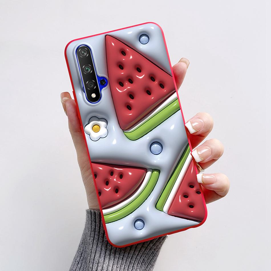 For Huawei Nova 5T Case Honor 20 YAL-L21 Cartoon Frog Cover Soft Silicone Phone Case For Huawei Nova 5T Nova5T Honor20 Fundas