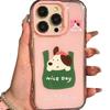 Wave Jelly 2-in-1 Forehead Phone Case for Apple 15promax Summer Phone Case Design Niche Women
