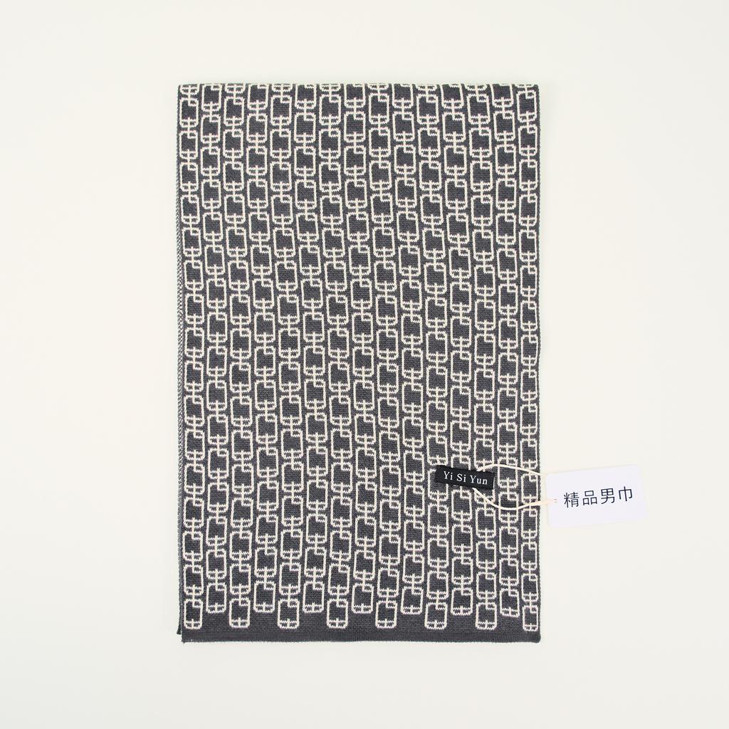 Men's Classic Winter Scarf Cashmere Feel Winter Scarves Long Formal Soft Scarf for Men Casual Scarves Luxuriously Plaid Scarf