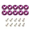 22Pcs Motorcycle Crash Protector Wheel Protection Pads Colorful Motorbike Tire Frame Slider Motocross M6 Nuts Washer JDM Bolts