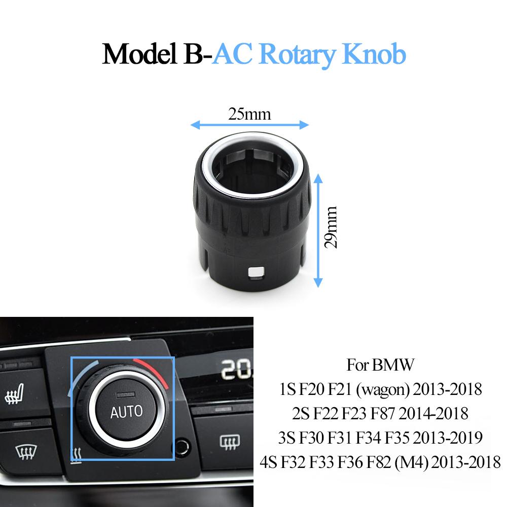 AC Heater Climate Control Switch Cover Radio Audio Knob Volume Button For BMW F20 F21 F22 F23 F87 F30 F31 F32 F33 F34 F36 F82