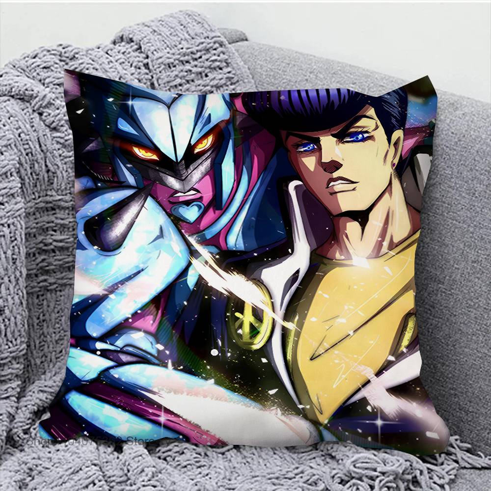 Аниме JOJO Bizarre Adventure Наволочка Квадратная Подушка Спальня Диван Досуг Комфортная Подушка Автомобиль Гостиная Дом Украшение