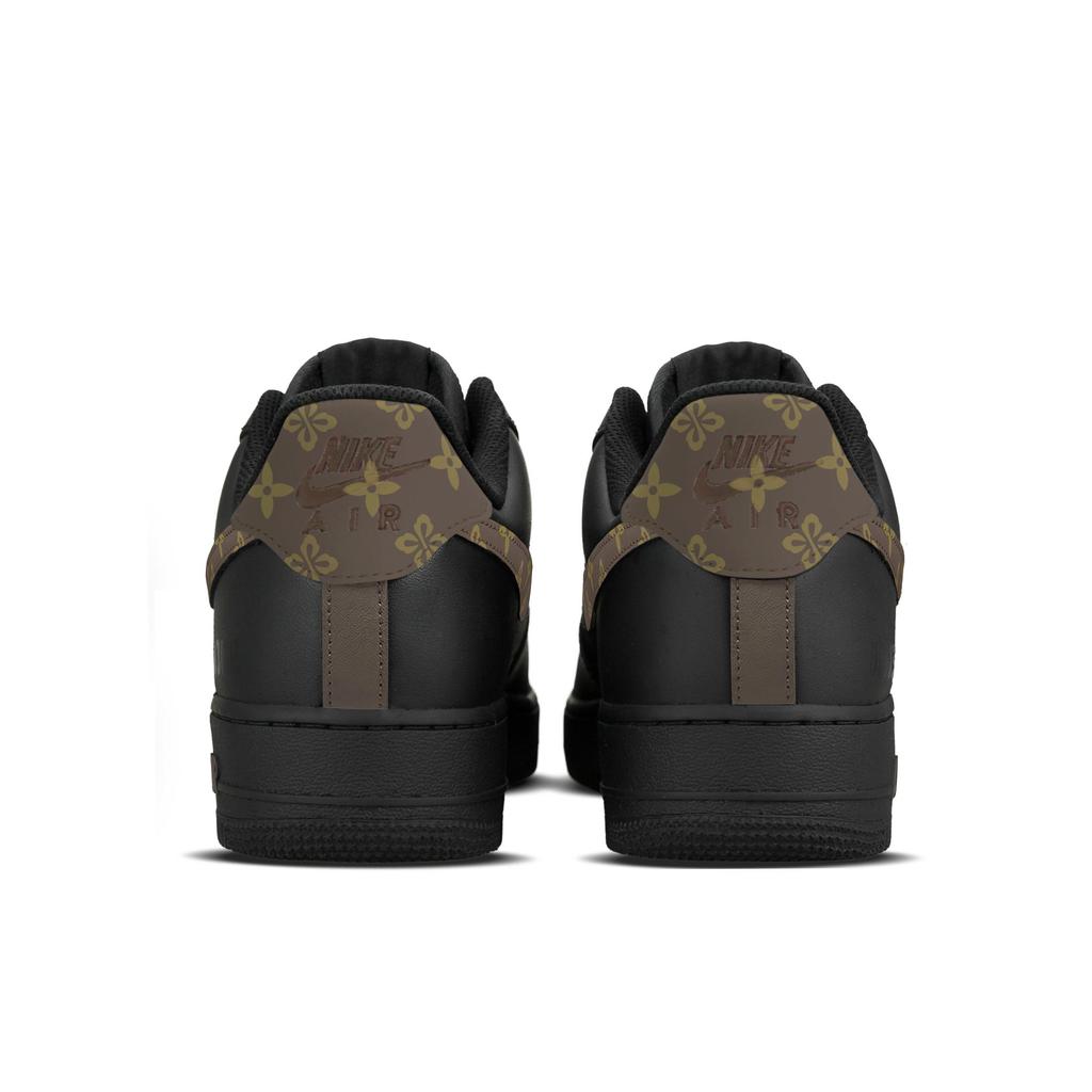 Nike Кроссовки Air Force 1 с увеличением роста, низкие, для скейтборда, унисекс, черные, коричневые, CW2288-001(Команда1606-)