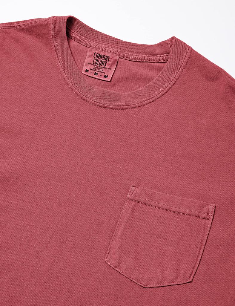 [Comfort Colors] Карманная футболка, окрашенная в готовом виде, 6,1 унции