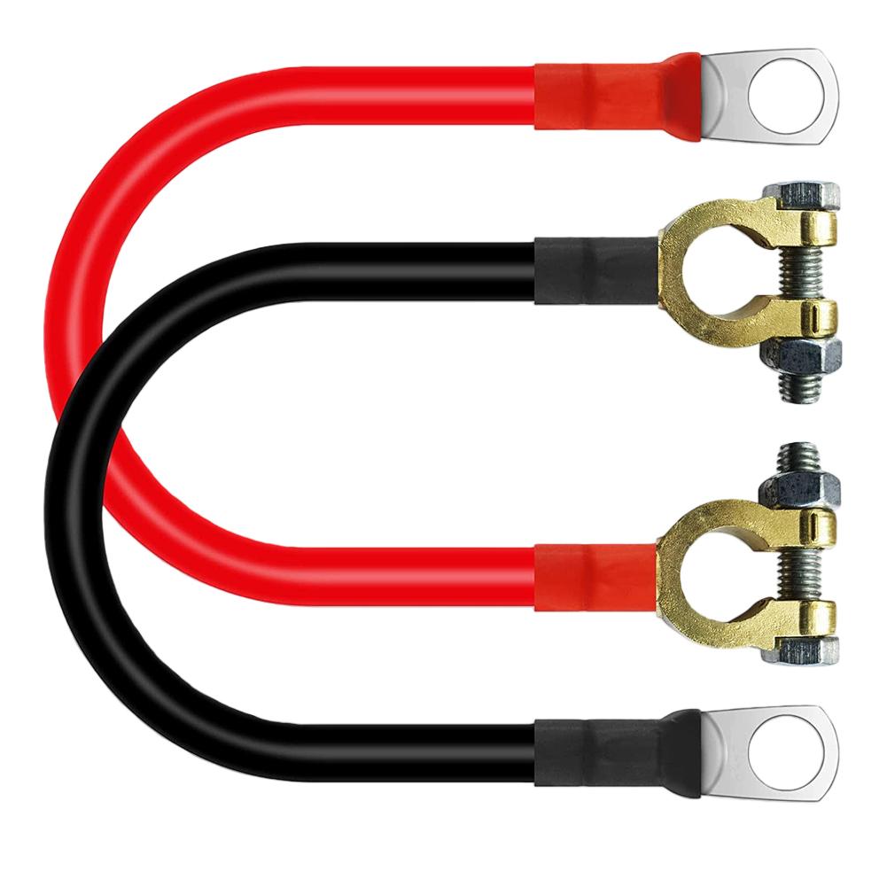 2 шт. 50 см 2 AWG Аккумуляторный кабель с ПВХ изоляцией для использования в автомобилях, грузовиках, лодках и системах возобновляемой энергии