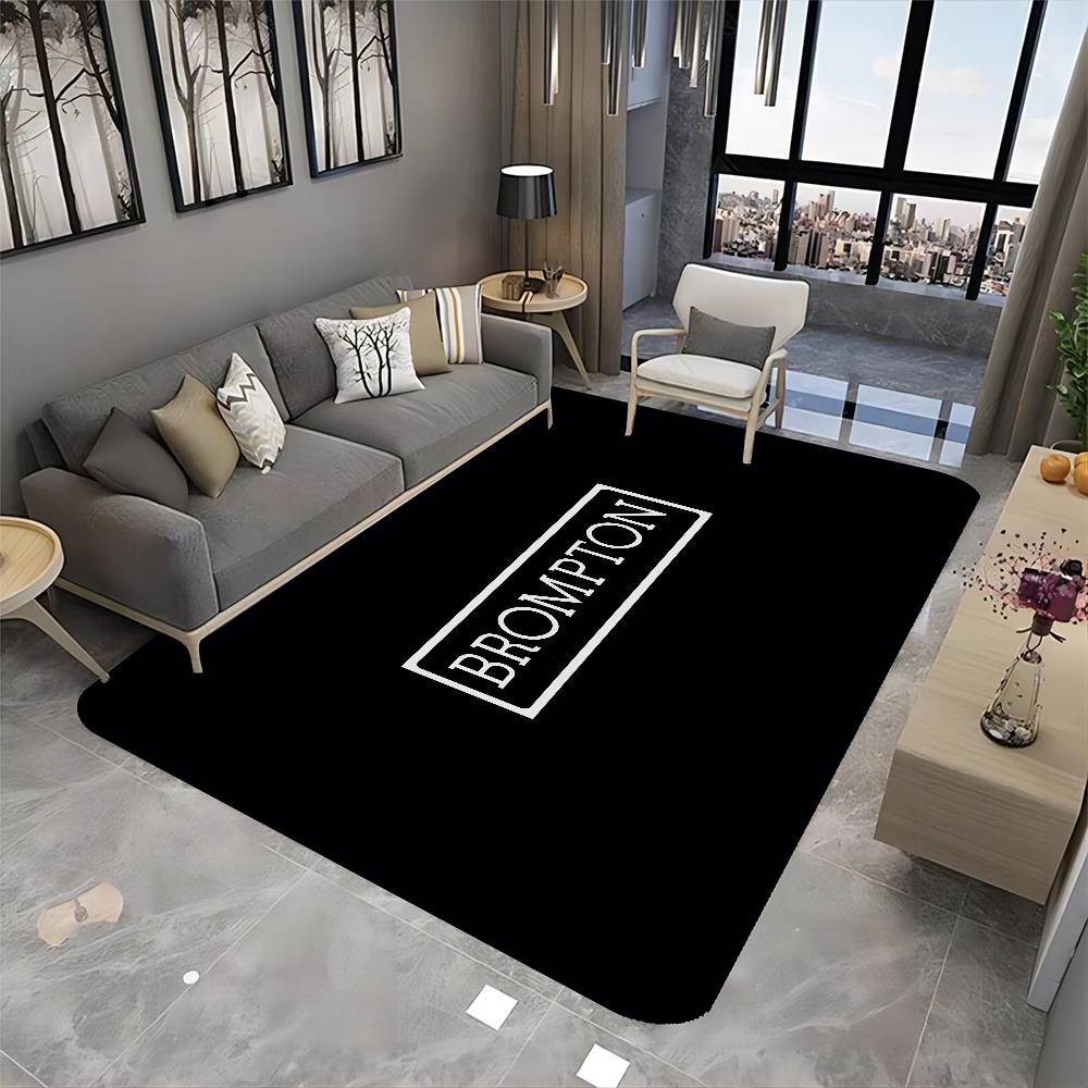 Brompton LOGO Floor Mat Rectangle Anti-slip Home Soft Badmat Front Door Indoor Outdoor Mat el Decor Mat