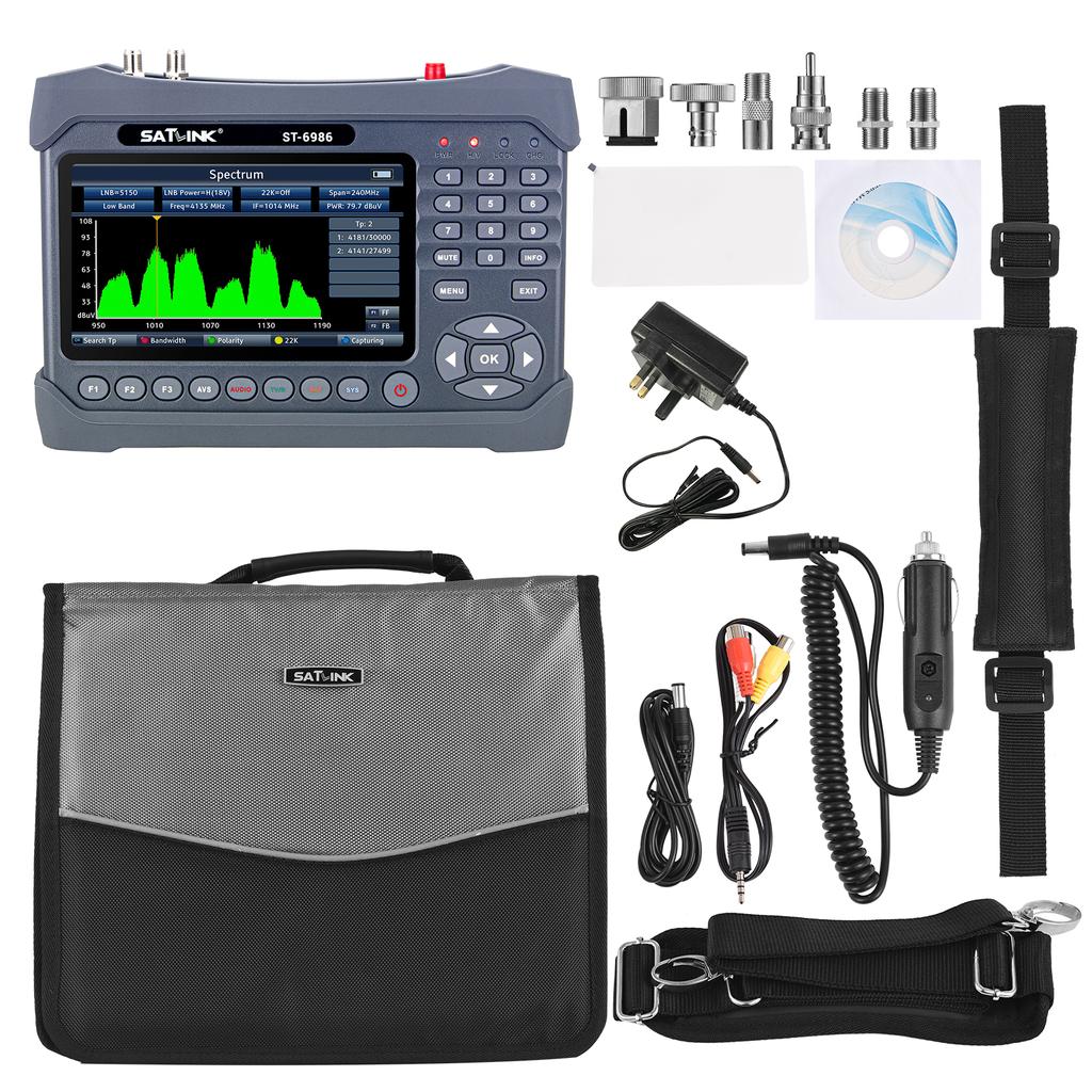 ST-6986 DVB-S/S2/T/T2/C спутниковый искатель комбинированный искатель спутникового ТВ-сигнала цифровой портативный сигнал
