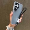 Чехол 2 в 1 матовый конфетного цвета со шнурком для Samsung Galaxy S25 S24 S23 S22 Ultra Plus S25FE S24FE S23FE S21FE противоударный