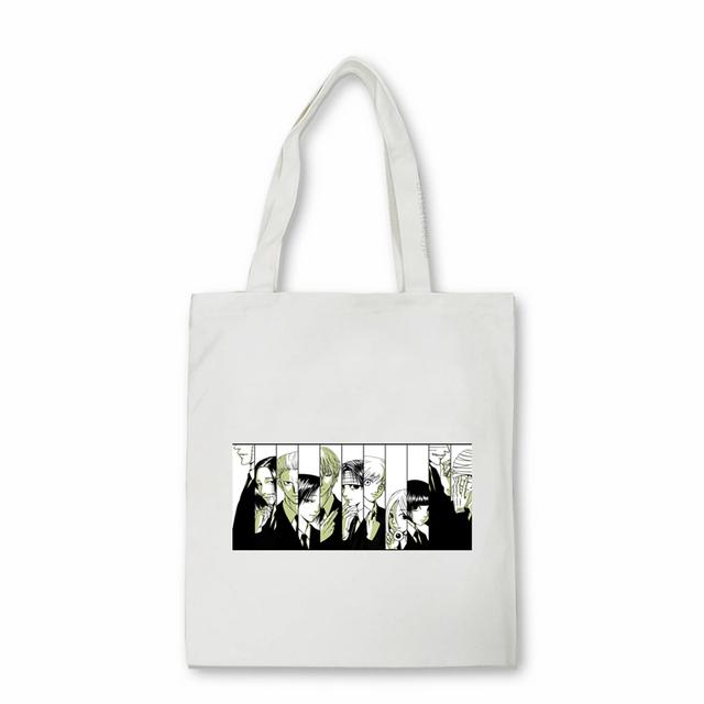 Японская аниме Hunter x Hunter Сумка для покупок Eco Manga Tote Harajuku Сумка-шоппер Женская парусиновая сумка на плечо Killua Zoldyck Hisoka
