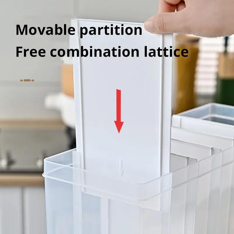 6 Grids Rice Dispenser Food Dispenser High-capacity Rice Storage Dry Food Dispenser Grain Storage Dried Fruit Food Storage Box