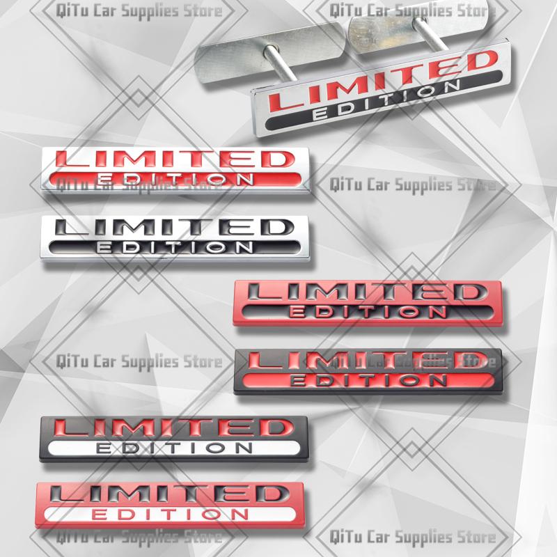 Zinc Alloy Limited Edition Badge Car Body Trunk Emblem 3D Grille Sticker For Nissan Suzuki Geely Skoda Subaru Fiat Chery Toyota vg5