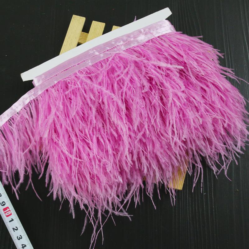 1/5/10M Ostrich Feather Trim 8-10cm Plumes Fringe Ribbon for DIY Sewing Clothing Feathers Wedding Dress Decoration Accessories