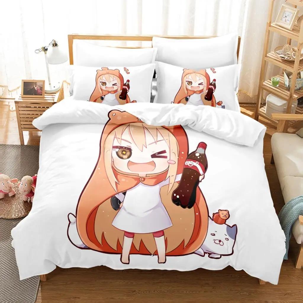 3D Химоуто! Комплекты постельного белья Umaru-chan Пододеяльник с наволочкой Twin Full Queen King Постельное белье Постельное белье