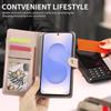 For Samsung S25Ultra/S24/S23/S22/S21/S20Fe Flip Phone Case with Multiple Card Slots for Coins, Faux Leather Wallet-Style Protective Cover