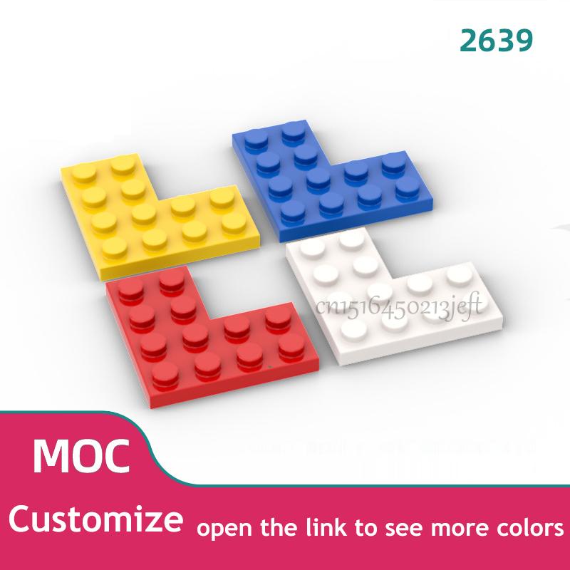 40 шт. Детали MOC Кирпичики ПЛАСТИНА 2X4X4 - Угловая Пластина 4x4 Совместимая с 2639 Детские Игрушки Конструкторы