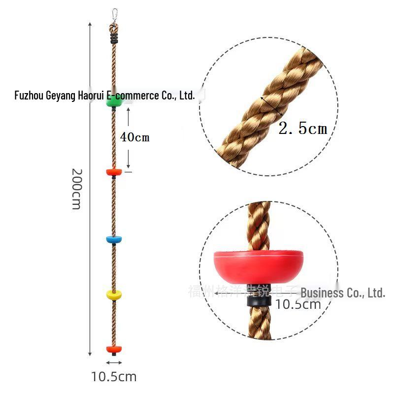 Большие детские качели-диск с веревкой для лазания - Сенсорная игровая площадка для детских садов