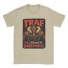Unisex TShirts Sarcasm Funny Humor Skeleton Traf Now Read It Backwards Casual 100 Cotton Tee Shirt Short Sleeve  T Shirt Clothing