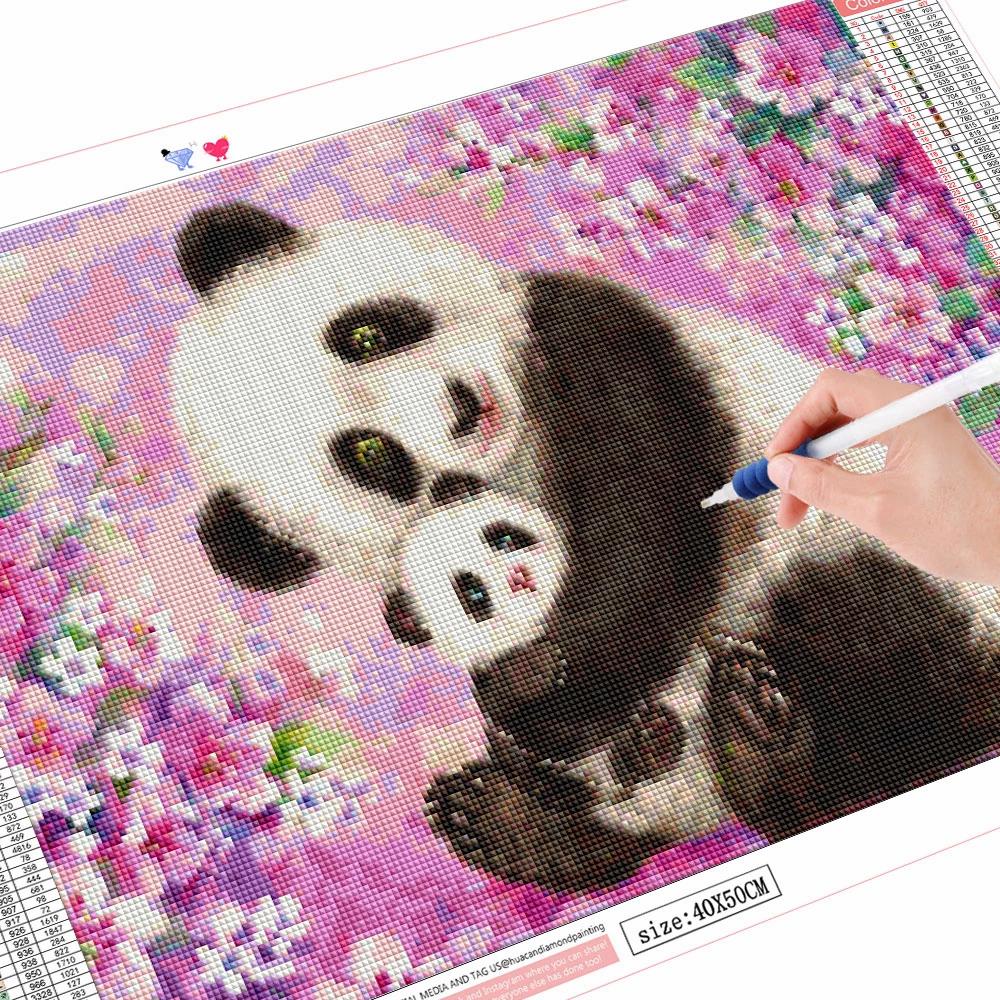 5d Diamond Painting Animal Panda Diamond Embroidery Sale Flower Pictures Of Rhinestones Full Mosaic Handmade Gift