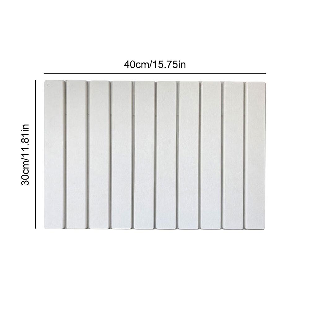 Stone Dish Drying Mat Collapsible Dish Drying Mat Absorbent Foldable Dish Drying Mat Large for Utensils Pots Bottles