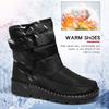 Windproof Waterproof Platform Snow Boots Women Keep Warm Thick Plush Winter Shoes Woman Non Slip Cotton Ankle Boots Plus Size 44