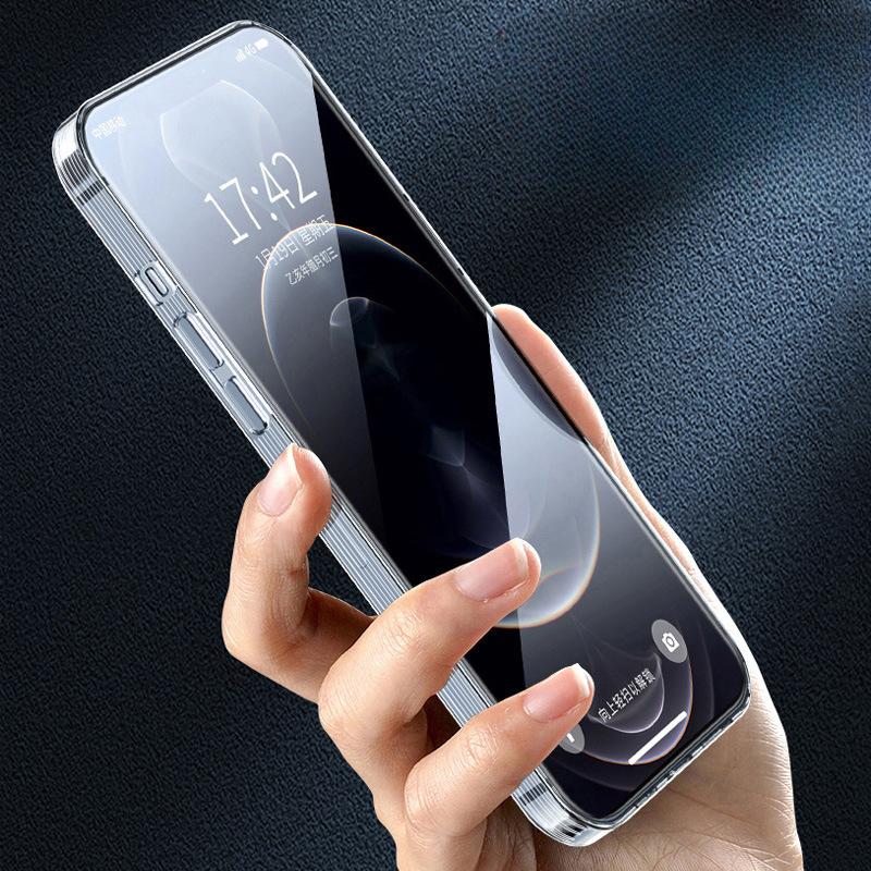 Applicable To Apple 15 Mobile Phone Case IPhone 14plus Transparent 13promax Silicone 12mini Protection 16 Set Xr